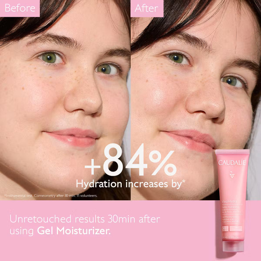 VinoHydra Gel Moisturiser with Hyaluronic Acid + Aloe Vera