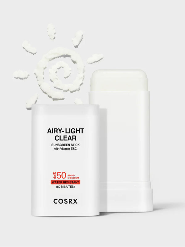 COSRX AIRY-LIGHT OIL CONTROL CLEAR SUNSCREEN STICK SPF 50, authentic at Sofie's Makeup Store Egypt