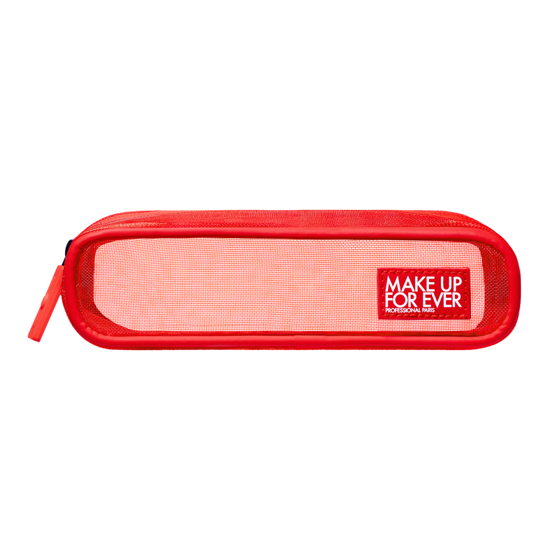 MESH RED BAG MAKEUP POUCH