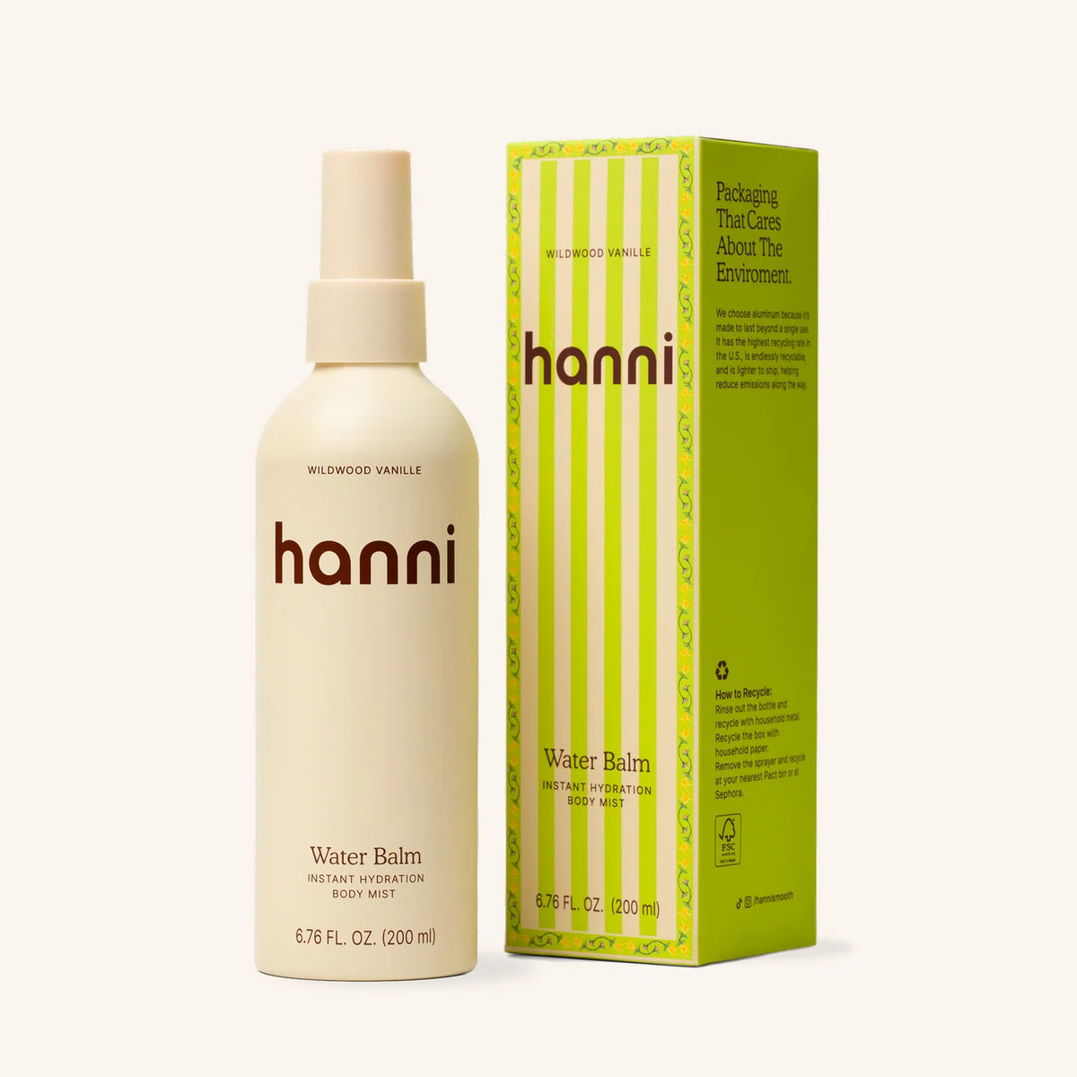 Water Balm in Wildwood Vanille Instant Hydration Body Mist