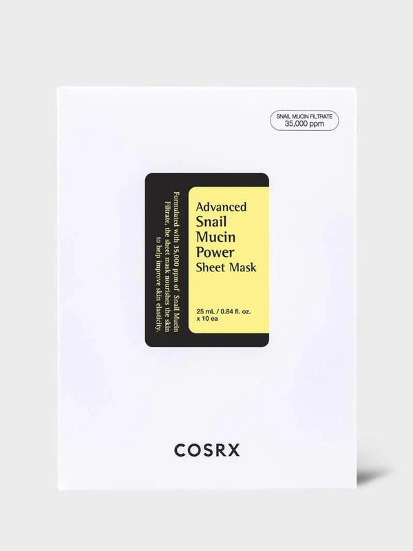 Advanced Snail Mucin Power Sheet Mask 10 Sheets — cosrx, authentic at Sofie's Makeup Store Egypt