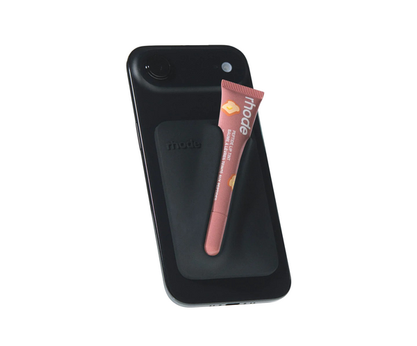 snap on lip case black