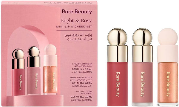 bright & rosy mini lip & cheek set