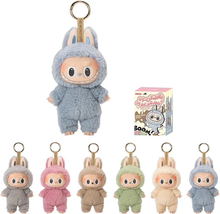 POP MART The Monsters - Exciting Macarons Vinyl Plush Blind Box, Single Box
LABUBU Doll Ver. 1.0, Random Design Plush Figure Toy, Bag Charms, Keychain Collectible Toys, Gift for Kids, (Single Box)