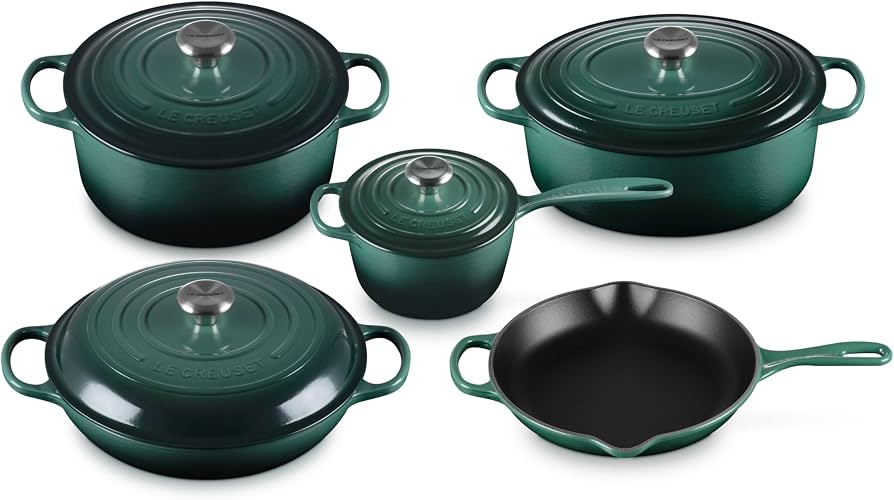 Le Creuset Enameled Cast Iron Signature Cookware Set, 9 pc.