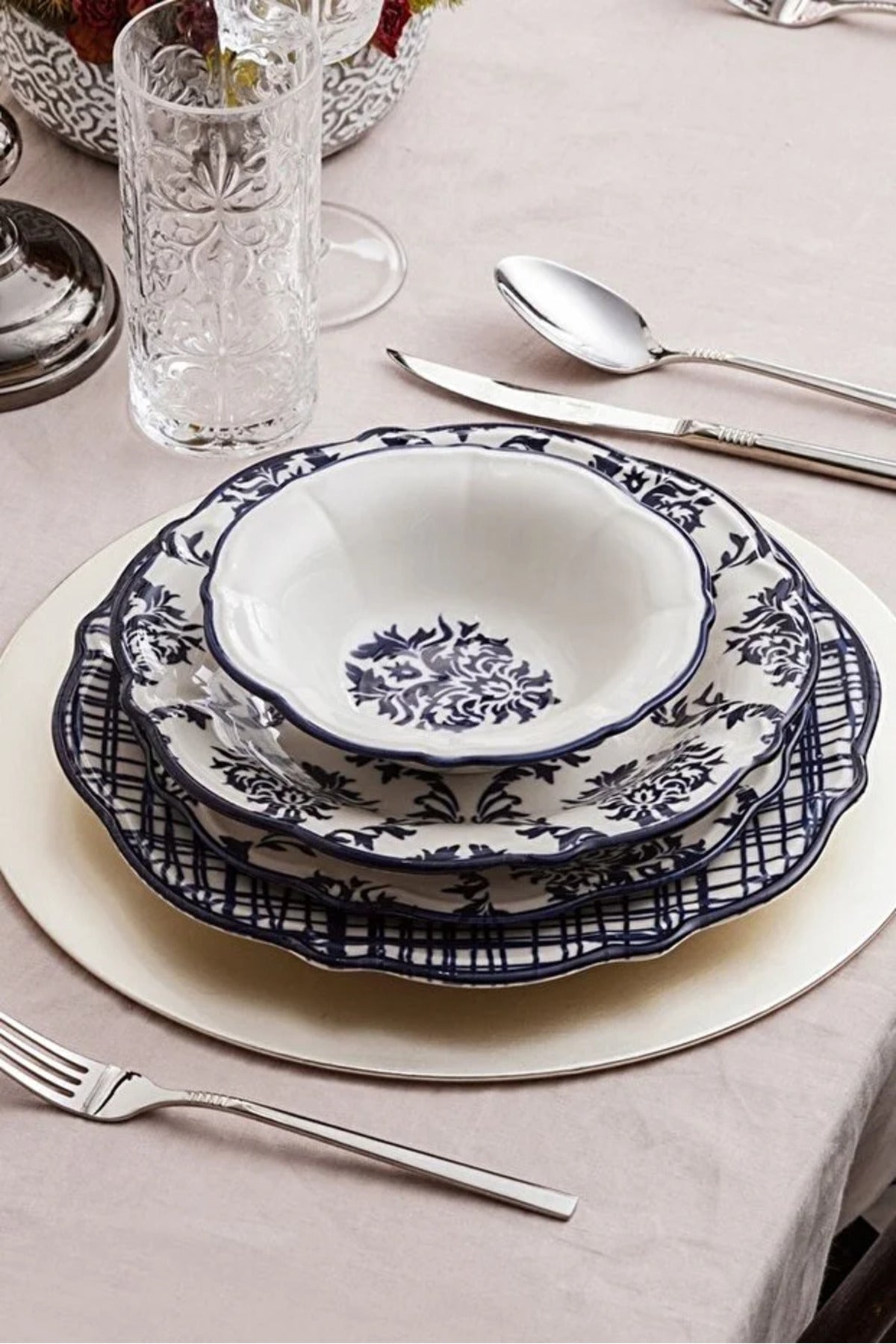 Emsan Maren 24-Piece Dinner Set for 6 People