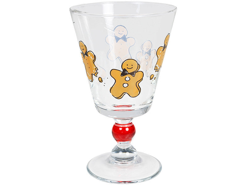 Wine glass Christmas Gingerbread man