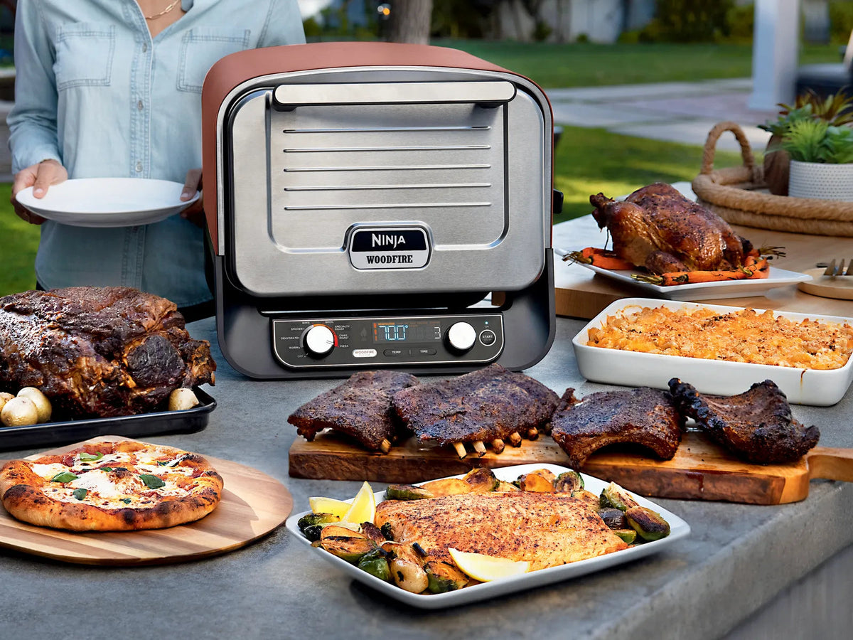 Ninja Woodfire Electric Outdoor Oven, Artisan Pizza Maker and BBQ Smoker OO101UK