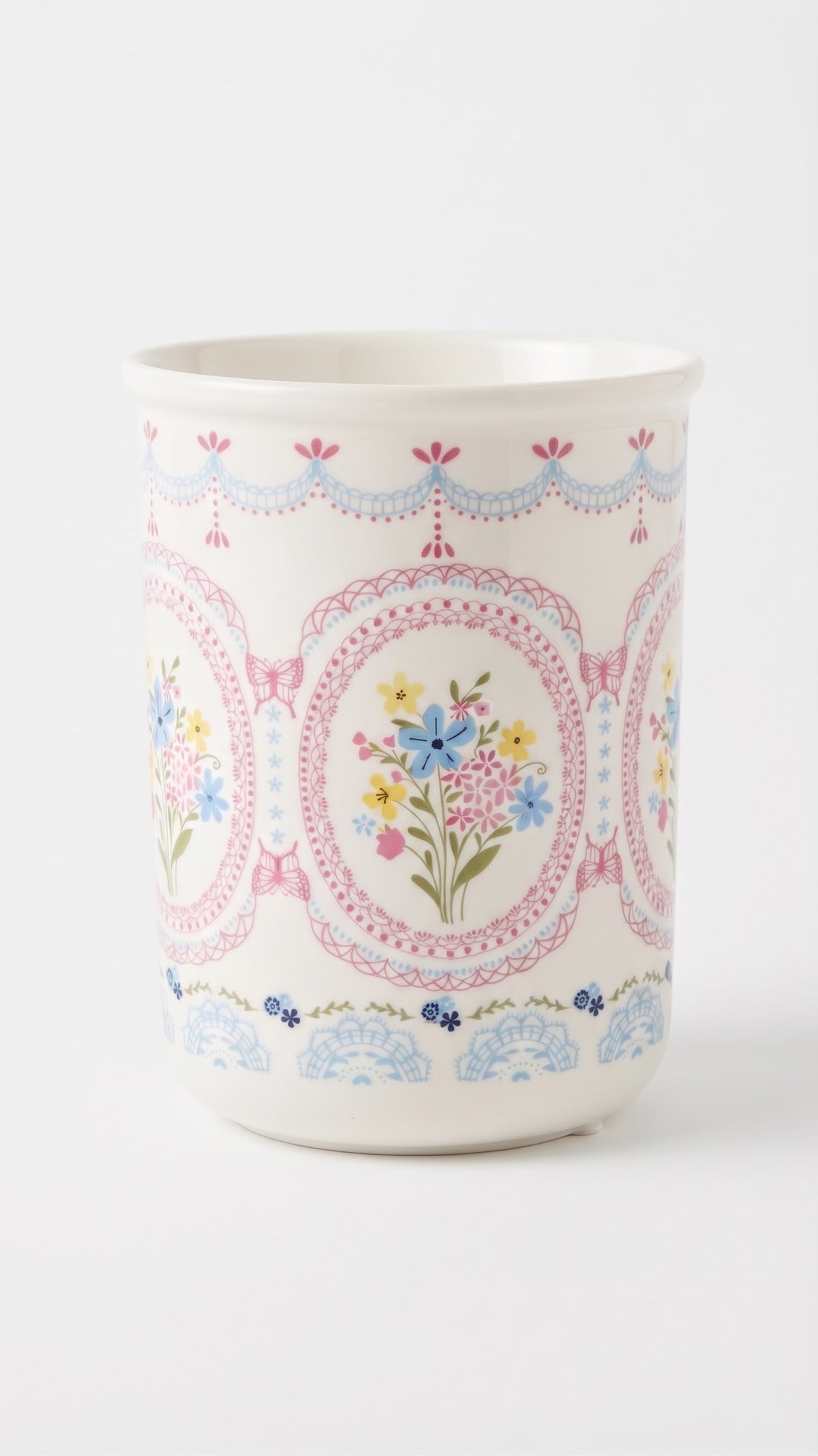 Hand Made Ceramic Mug Pink Cherry blossom