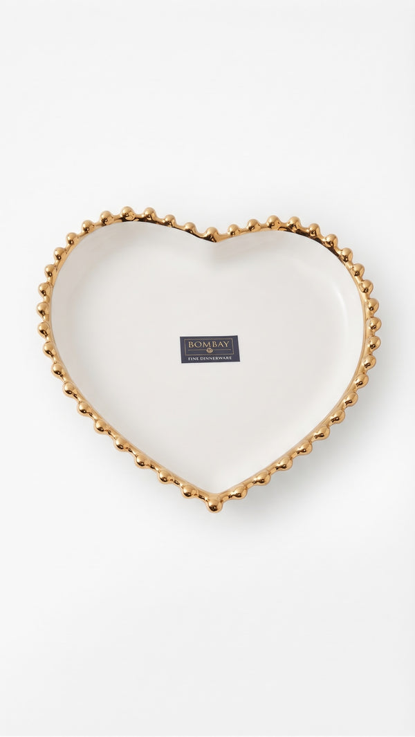 Bombay Heart Plate 1pc