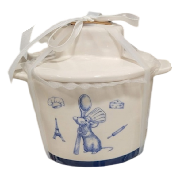 Pixar Rae Dunn White Round Cheese Mouse Bowl