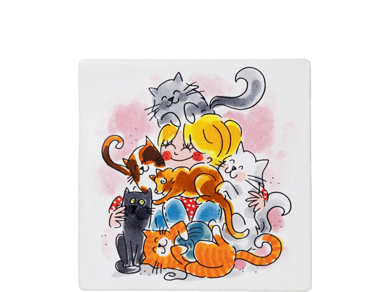 Tile 13cm Animal Cats
