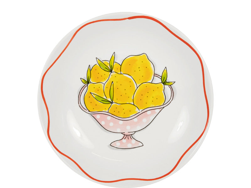 Deep Plate 23 cm, Lemon Pasta