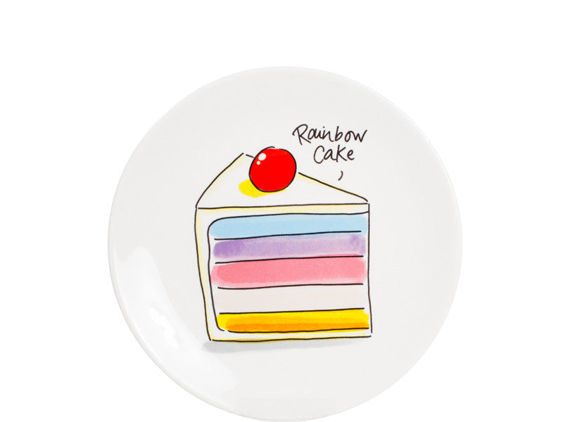 Cake plate Rainbow Cake