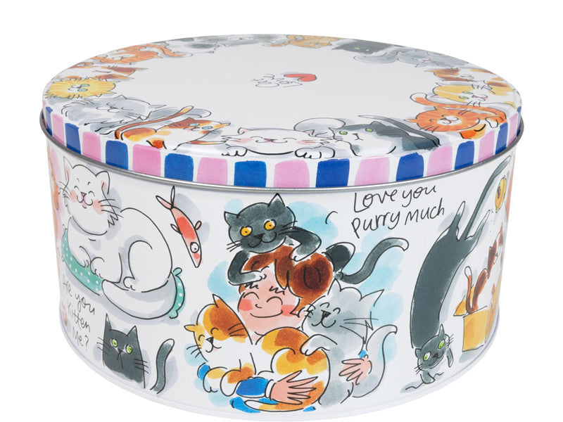 Round Tin 20 cm Cat