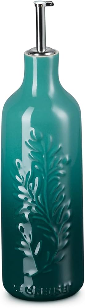 Le Creuset Stoneware Olive Branch Collection Oil Cruet, 20 oz