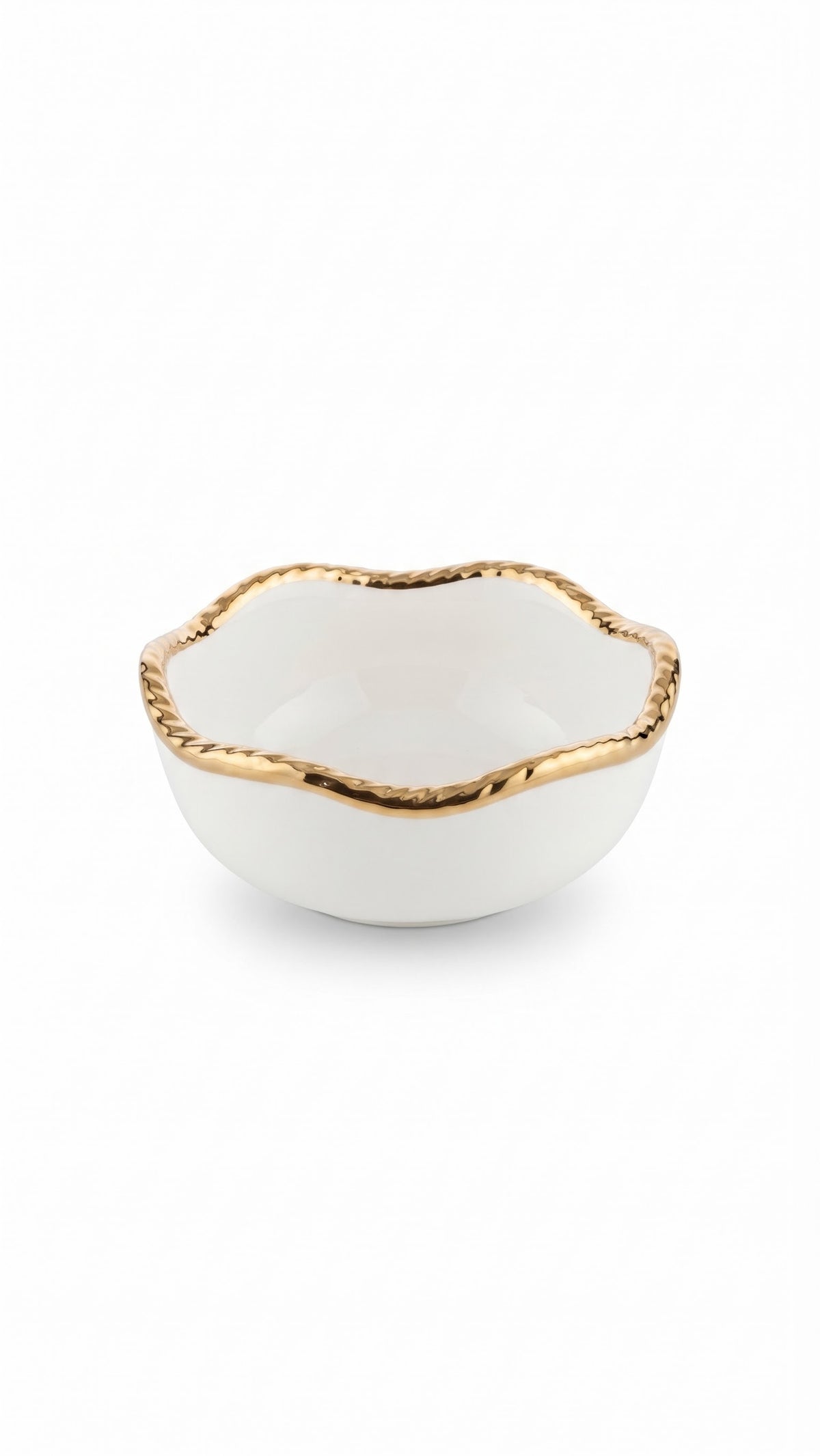 Ettore Gold & White Ceramic Soup Bowl (15.0 cm)