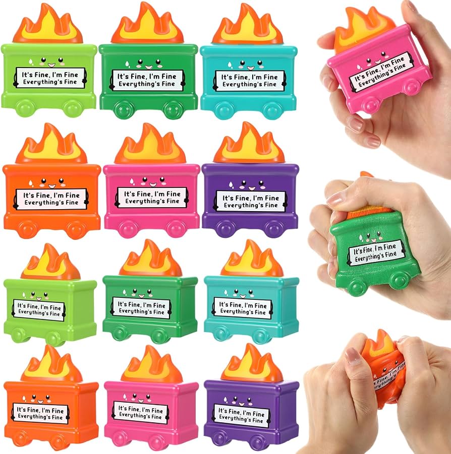 Hollowfly (1 Pc Random)Dumpster Stress Relief Balls, Mini Colorful Dumpster Toys
Funny Dumpster Stress Balls, Inspirational Squeeze Dumpster Fidget Toys, Appreciation Gifts for Housekeeper Coworker Employee(1 piece Random)