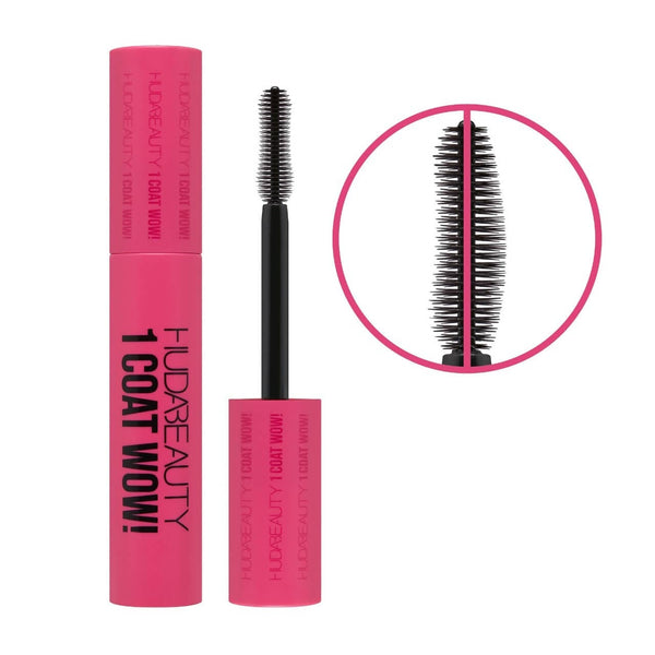 HUDA BEAUTY 1 COAT WOW! EXTRA VOLUMIZING AND LIFTING MASCARA, authentic at Sofie's Makeup Store Egypt