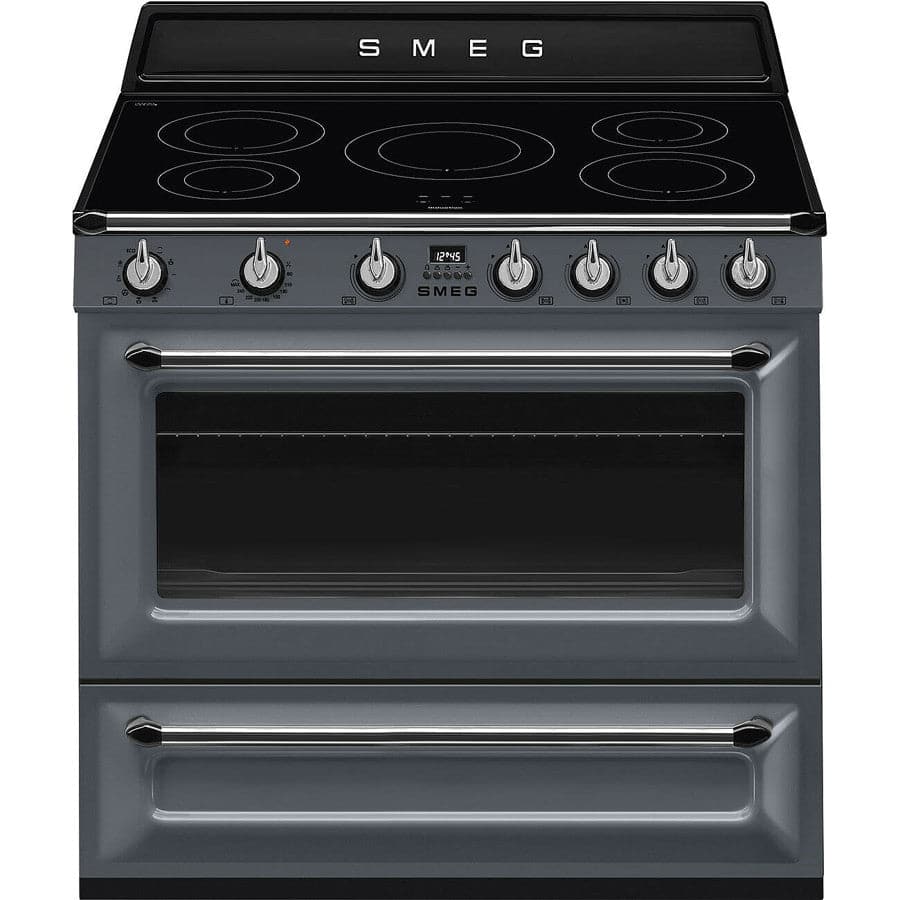 TR90IGR2 90cm Victoria Electric Range Cooker Slate Grey