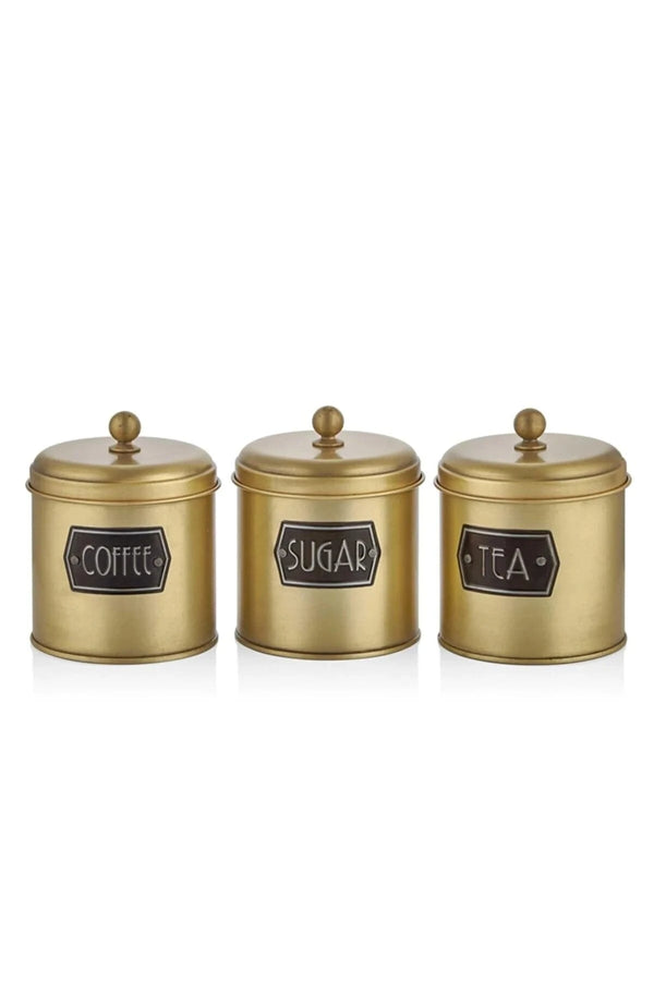 The Mia Tea Sugar Coffee Jar Gold