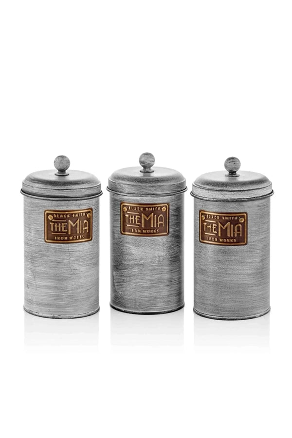 The Mia Tea Sugar Coffee Jar Stone 1.20 Lt