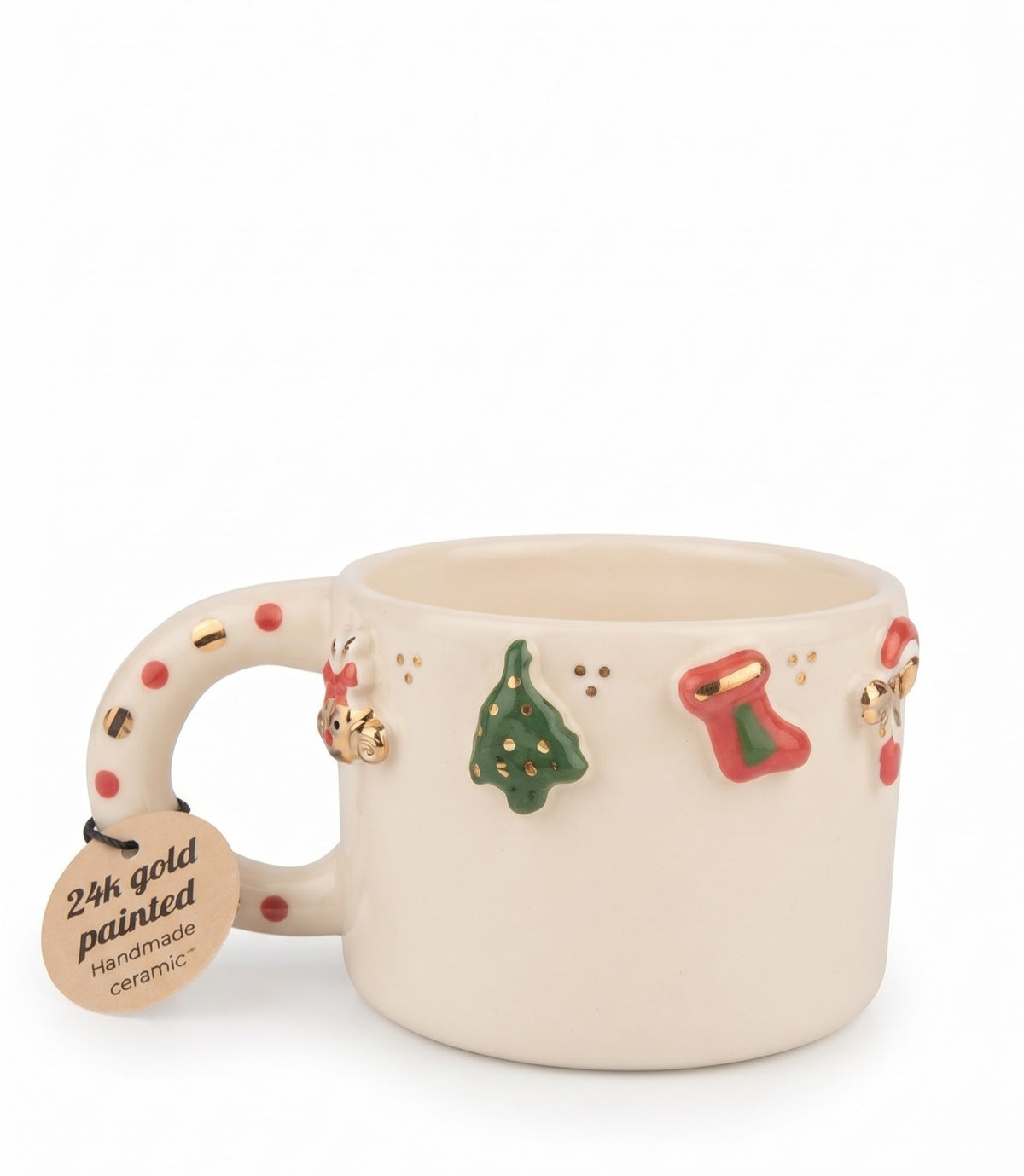 Sofie Home Winter Holiday Charms Ceramic Cup