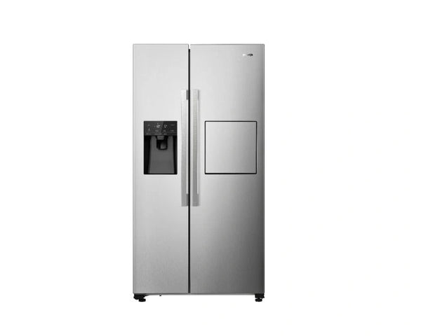 Gorenje Side by Side Refrigerator with Water, Ice Maker & Minibar, 605 L, NRS9181VXBUK