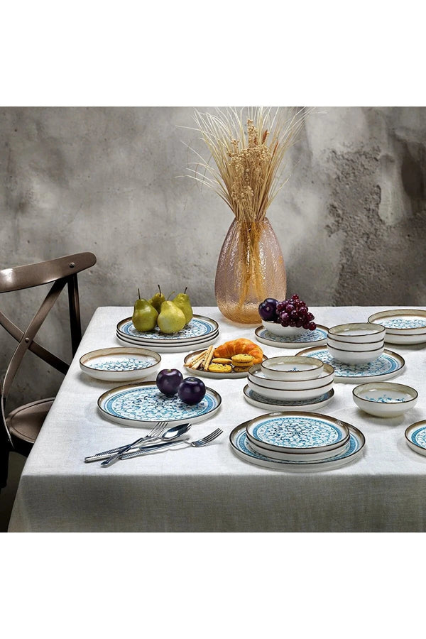 Schafer Vita Dinnerware Set 24 Pieces-blue