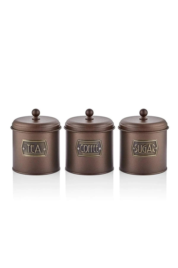 The Mia Tea Sugar Coffee Jar Dark Brown