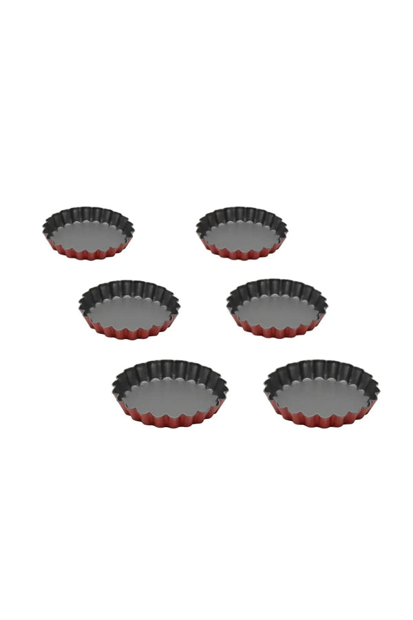 Guardini Anto Mini 6-Piece Tart Mold Red