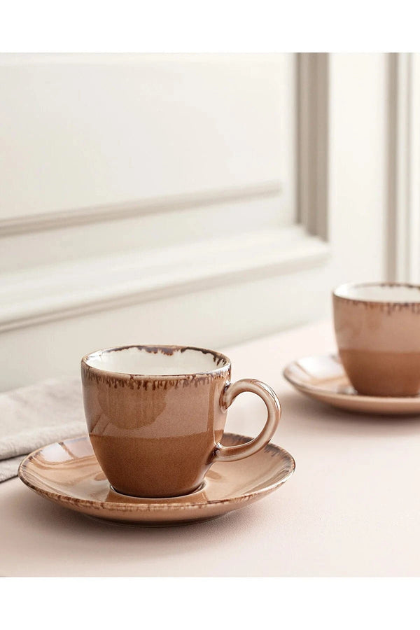 Madame Coco Monde Coffee Cup Set for 2 People - Powder - 90 Ml
