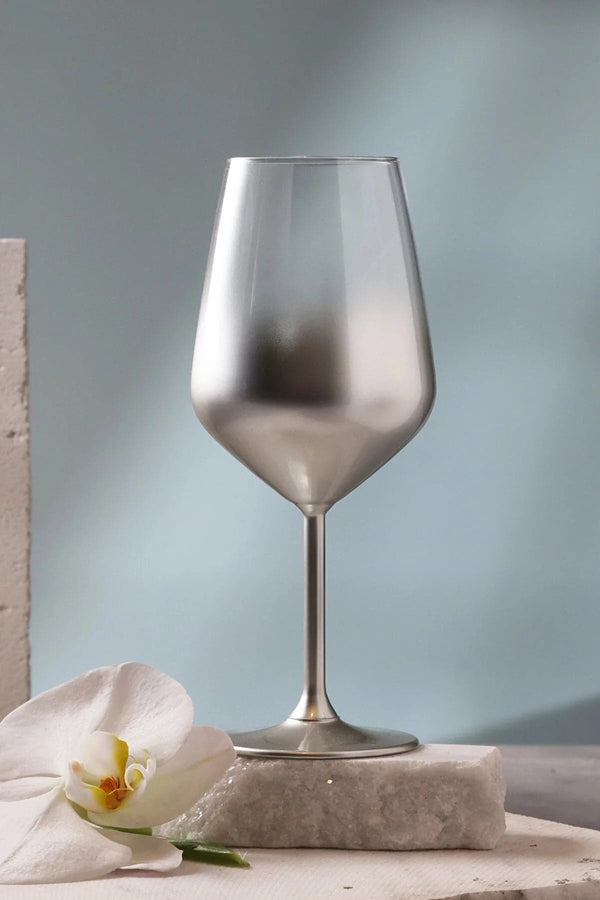 Rakle Glow Set of 6 Water Glasses Silver 490 cc