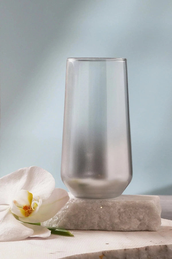 Rakle Glow 6-Piece Soft Drink Glass Set Silver 470 cc