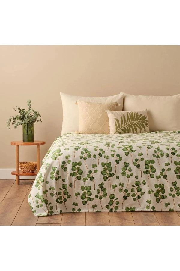 Bella Maison Occalyptus Cotton Single Printed Piqué Green