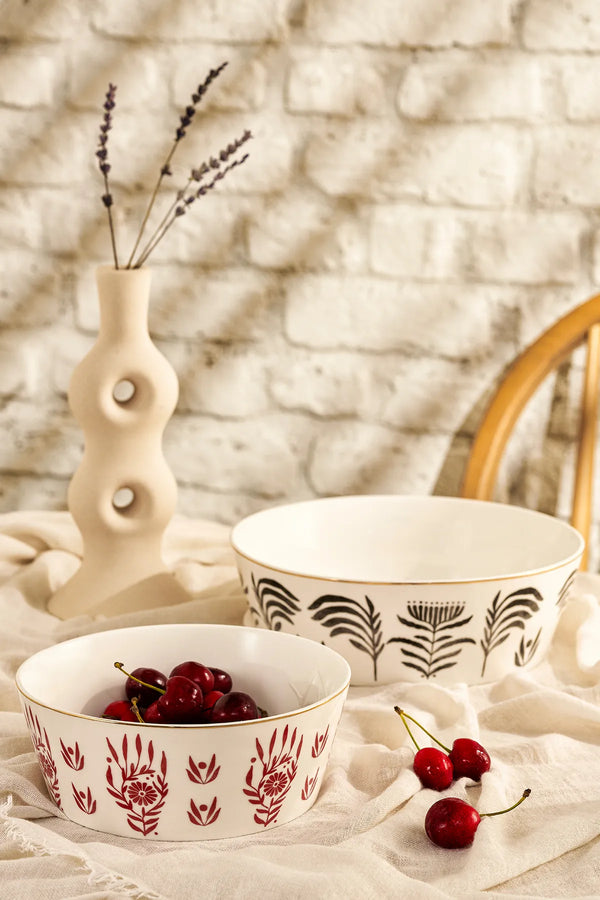 Emsan Artisan New Bone 2 Piece Bowl Set