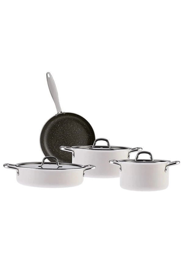 Emsan Master Class 7 Piece Cookware Set White