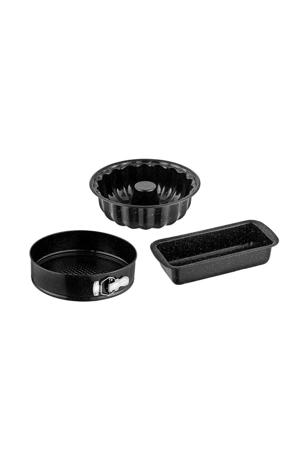 Emsan Wellbake 3 Piece Cake Mold Set Black