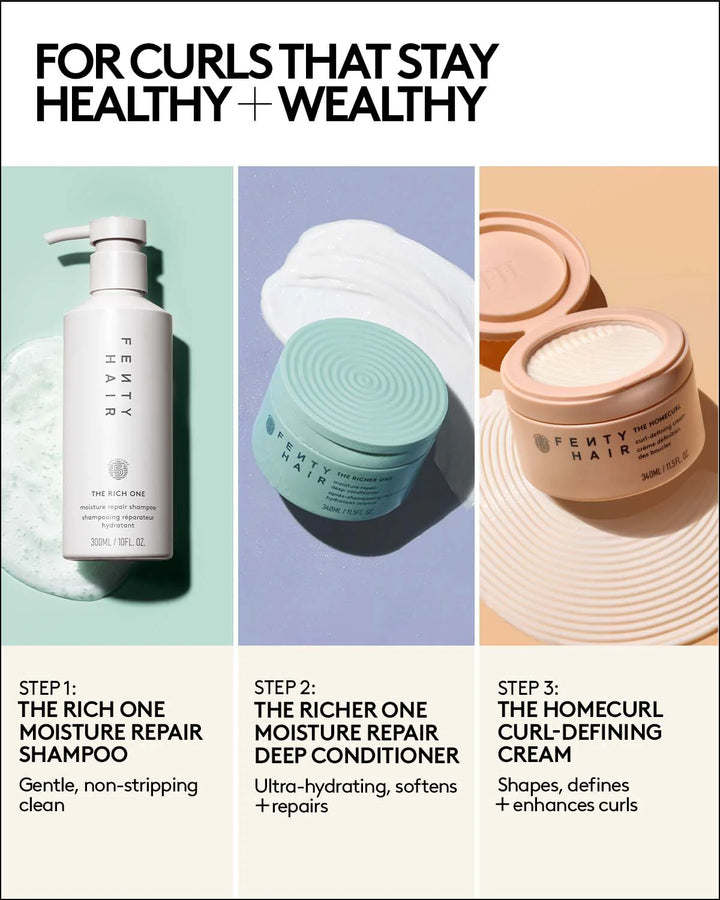 The Rich Curls 3-Piece Curl-Defining Routine.