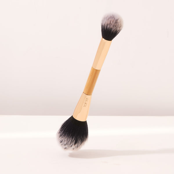 double-ended setting powder brush