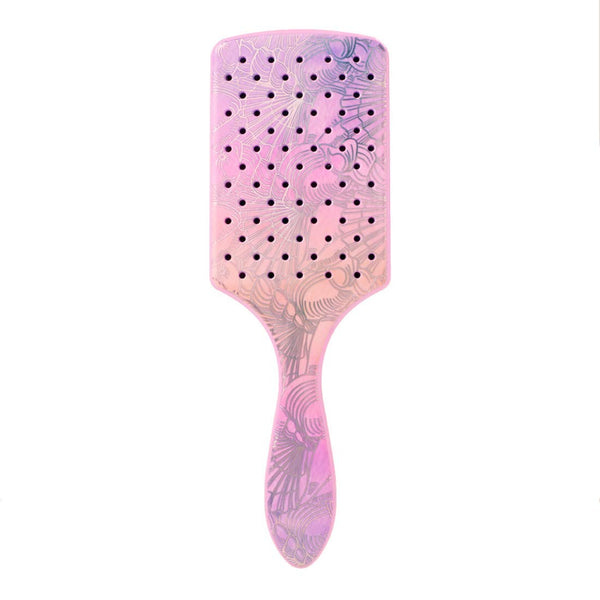 Wet Brush Paddle Detangler Hair Brush, Sea Shells - Ultra-Soft IntelliFlex Bristles with AquaVent Design - Spread Hair Treatments Evenly - Pain-Free Hair Brush for Women, Men, Wet and Dry Hair