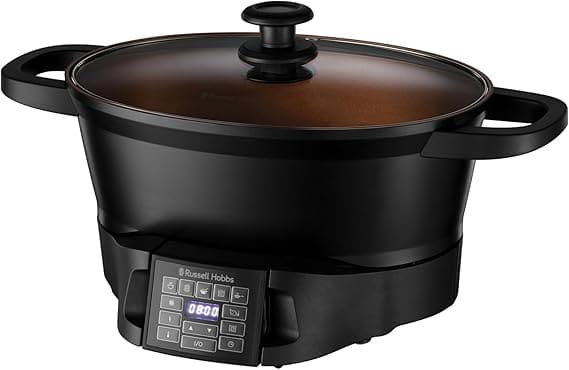 Russell Hobbs (28270) Good-To-Go Multicooker - 8 Versatile Functions Including Slow Cooker, Sous Vide, Rice, and Food Steamer, Black