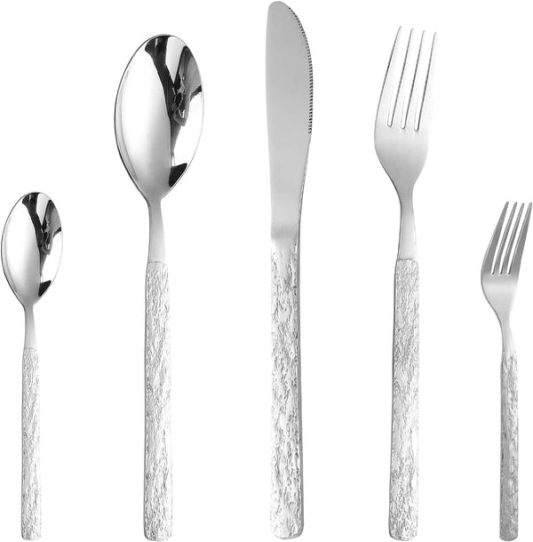 CAOPAOTI Flatware Set Serving for 12 (60 pcs)