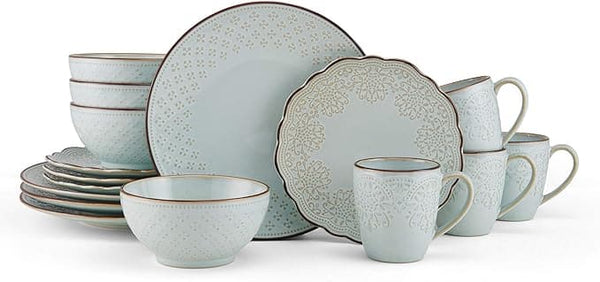 Pfaltzgraff Joanne 16 Piece Dinnerware Set, Service For 4 Assorted