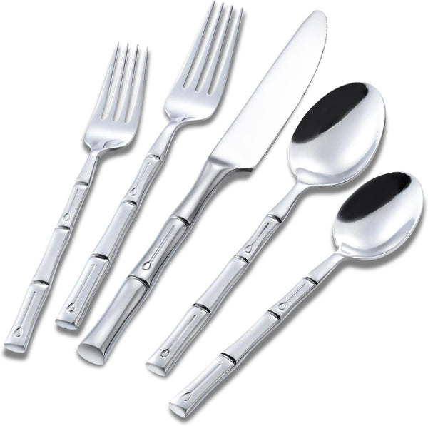 Flatasy Silverware Set Stainless Steel Flatware Set