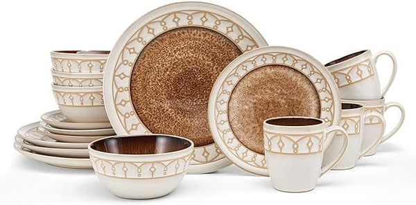 Pfaltzgraff Remi Beige 16 Piece Dinnerware Set, Service for 4