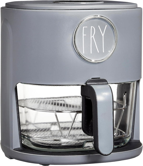 Rae Dunn 1200W 4Qt Air Fryer with GLASS Frying Basket