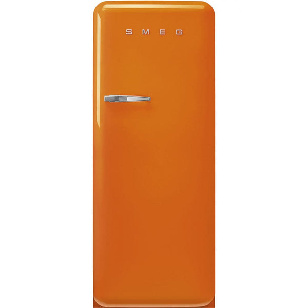 FAB28ROR5 60cm 50s Style Right Hand Hinge Fridge with Icebox Orange