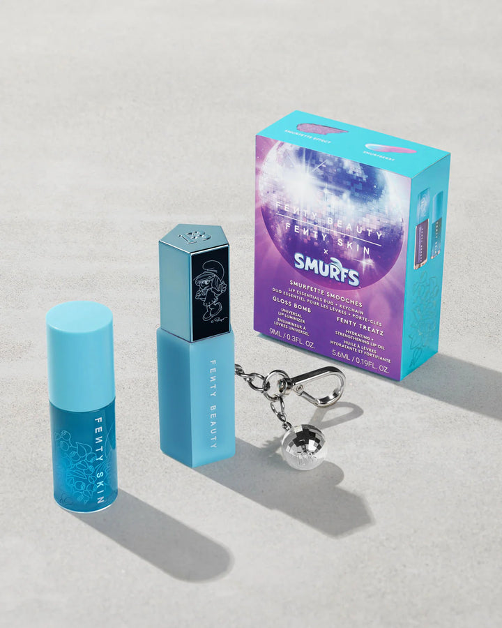 Smurfette Smooches Lip Essentials Duo + Keychain.