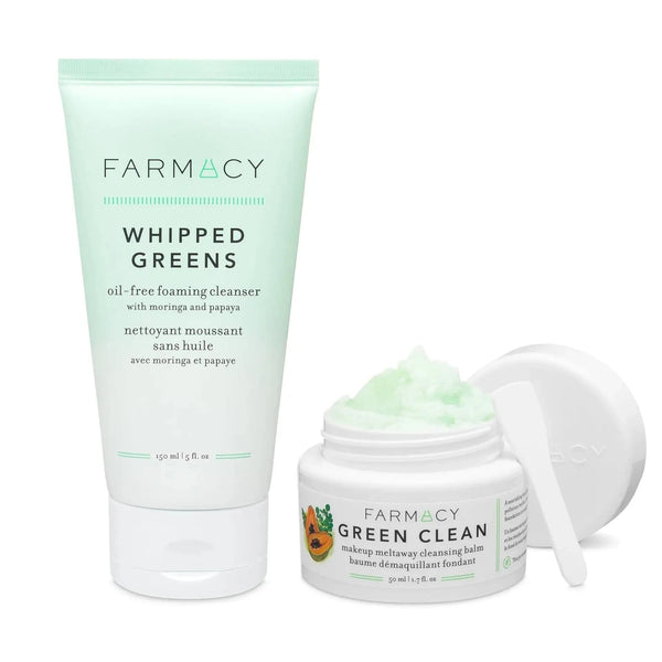 GREEN DOUBLE CLEANSING DUO clean dream team